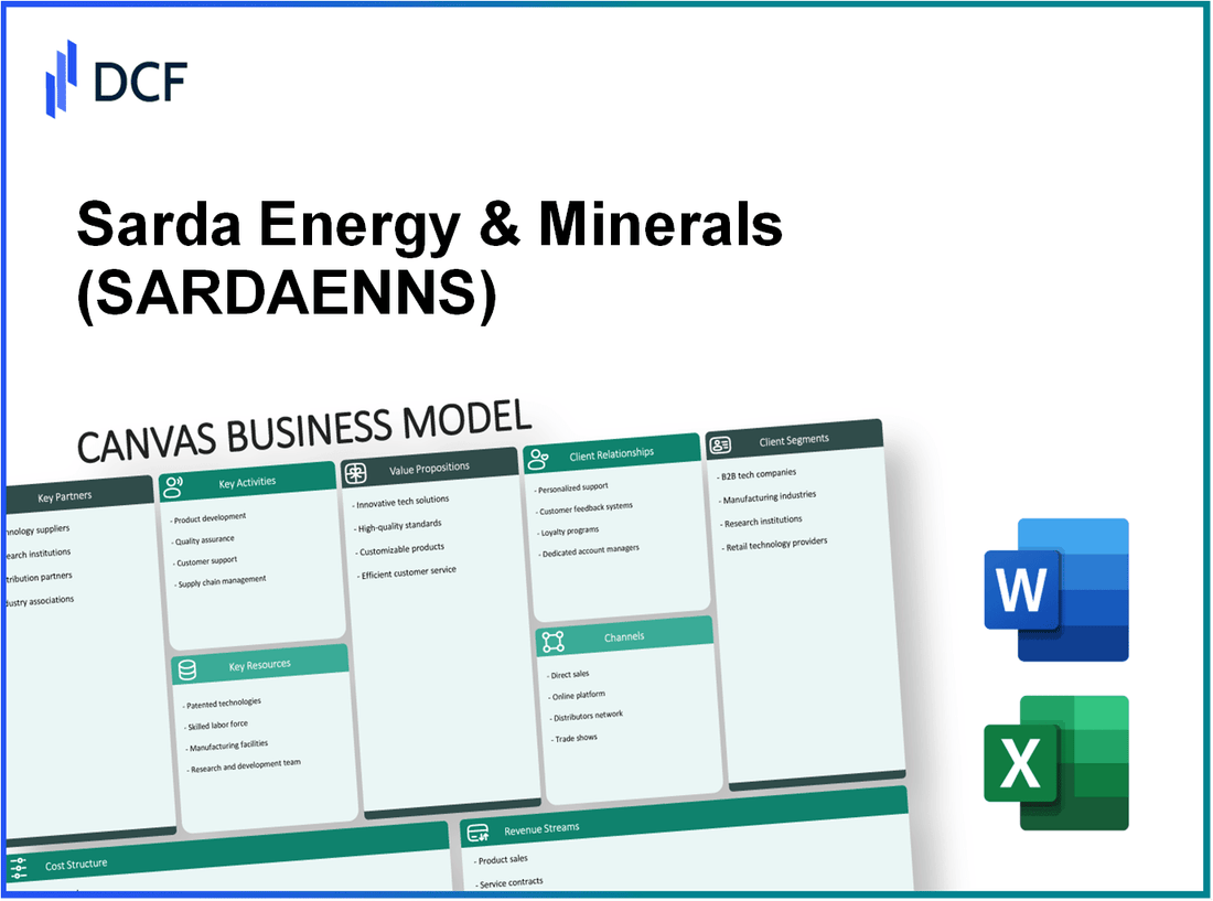 Sarda Energy & Minerals Limited (SARDAEN.NS): Canvas Business Model