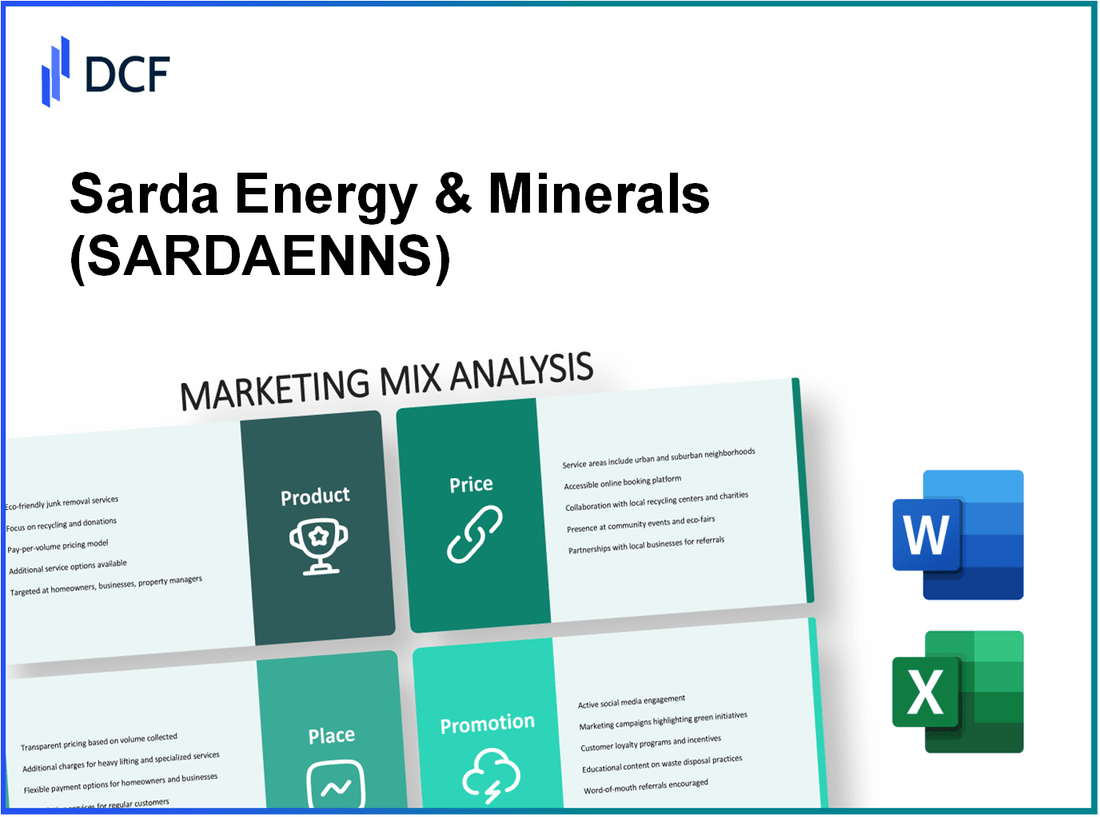 Sarda Energy & Minerals Limited (SARDAEN.NS): Marketing Mix Analysis