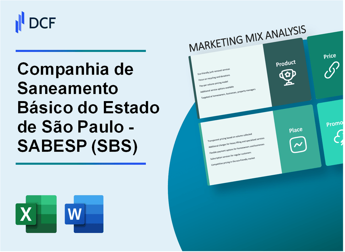 Companhia de Saneamento Básico do Estado de São Paulo - SABESP (SBS) Marketing Mix