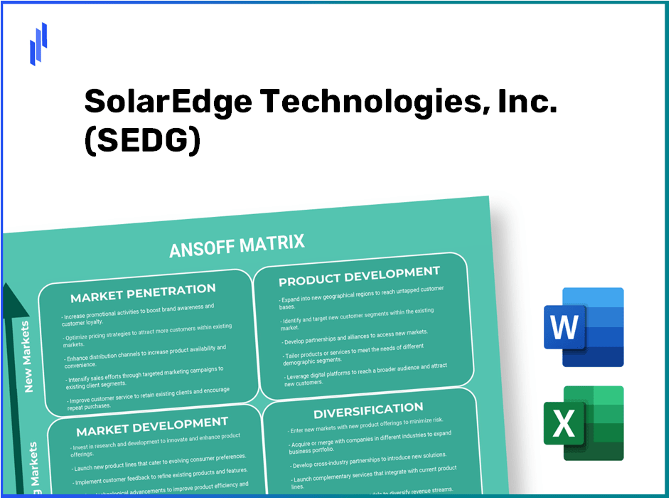 SolarEdge Technologies, Inc. (SEDG)Ansoff Matrix