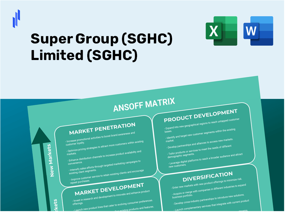 Super Group Limited (SGHC) ANSOFF Matrix