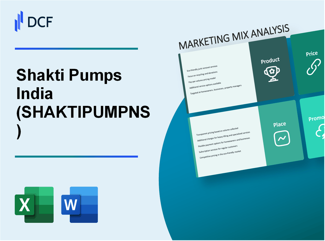 Shakti Pumps Limited (SHAKTIPUMP.NS): Marketing Mix Analysis