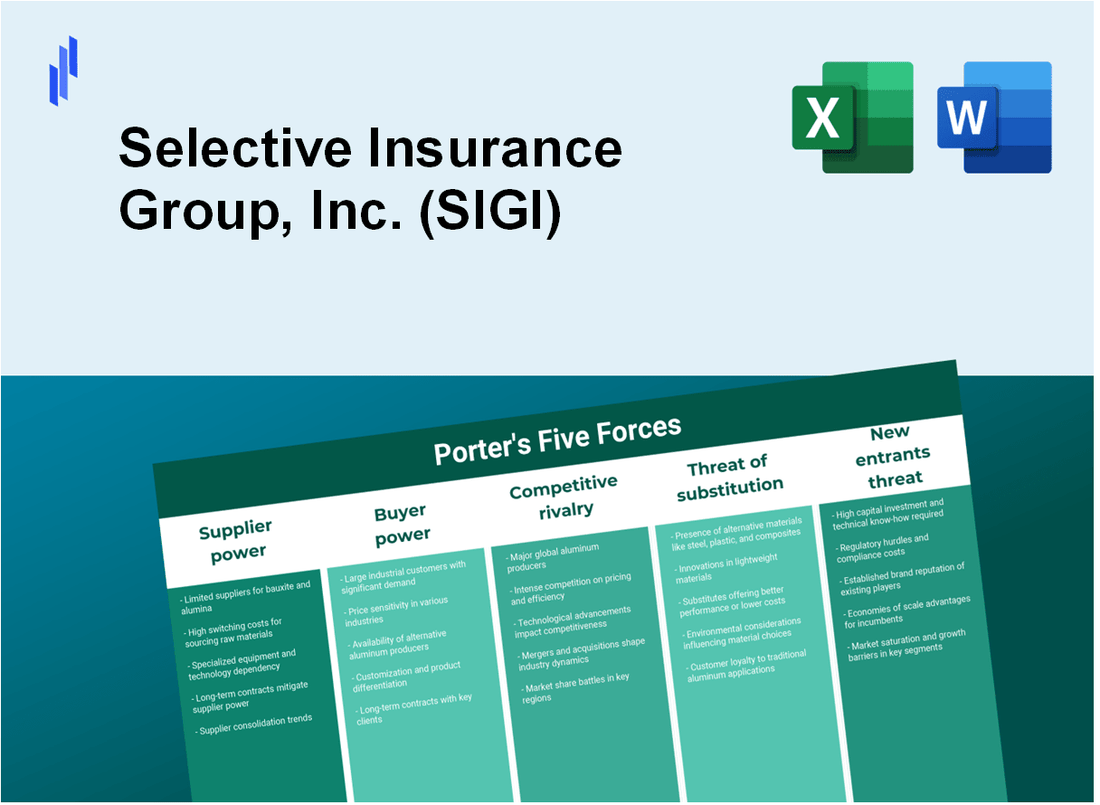 What are the Porter’s Five Forces of Selective Insurance Group, Inc. (SIGI)?