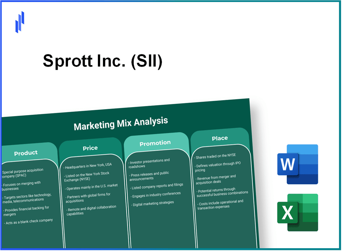 Marketing Mix Analysis of Sprott Inc. (SII)