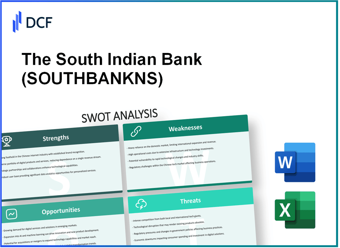 The South Indian Bank Limited (SOUTHBANK.NS): SWOT Analysis