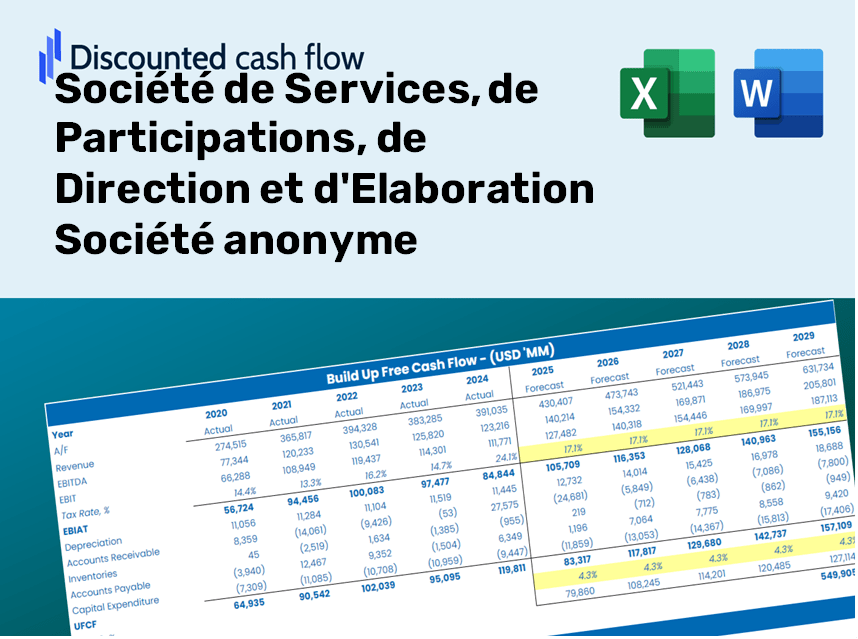 Société de Services, de Participations, de Direction et d'Elaboration Société anonyme (SPABR) DCF Valuation