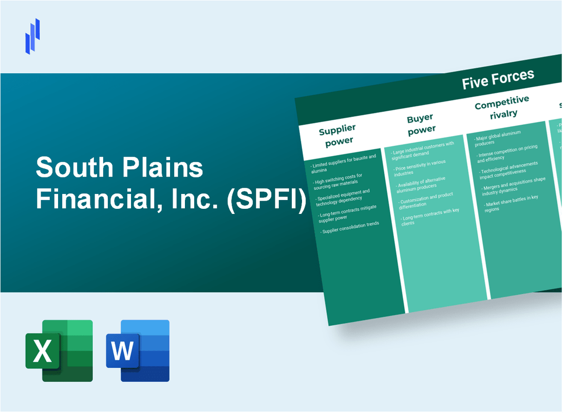 What are the Porter’s Five Forces of South Plains Financial, Inc. (SPFI)?