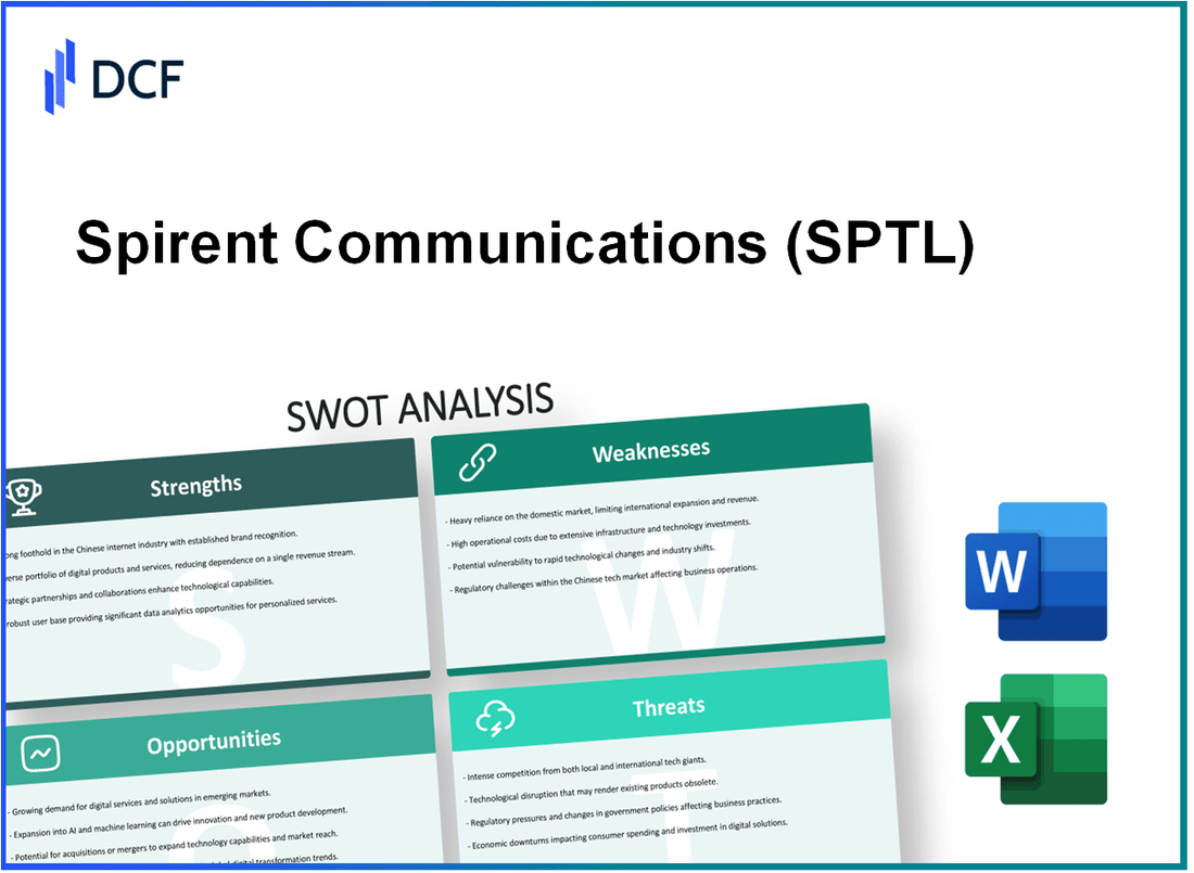 Spirent Communications plc (SPT.L): SWOT Analysis