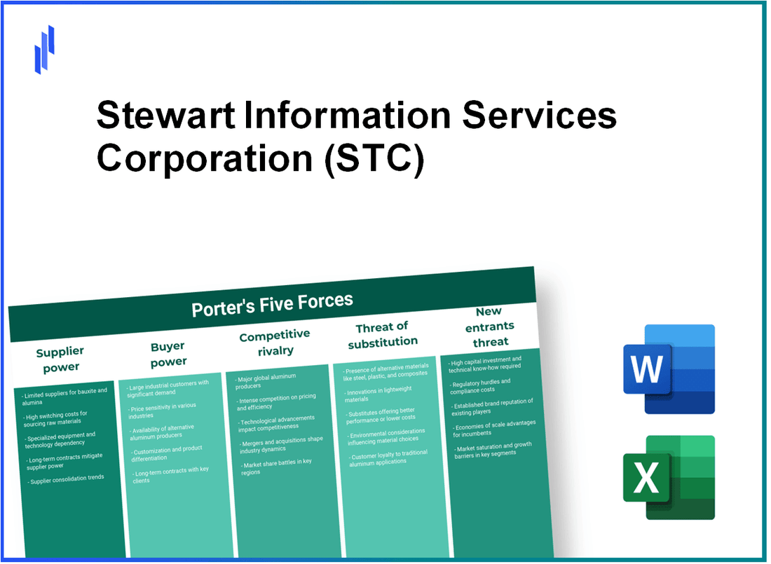 What are the Porter’s Five Forces of Stewart Information Services Corporation (STC)?