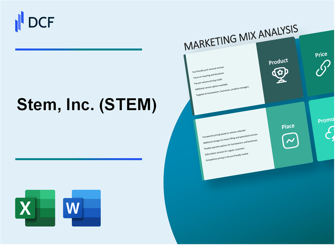 Stem, Inc. (STEM) Marketing Mix