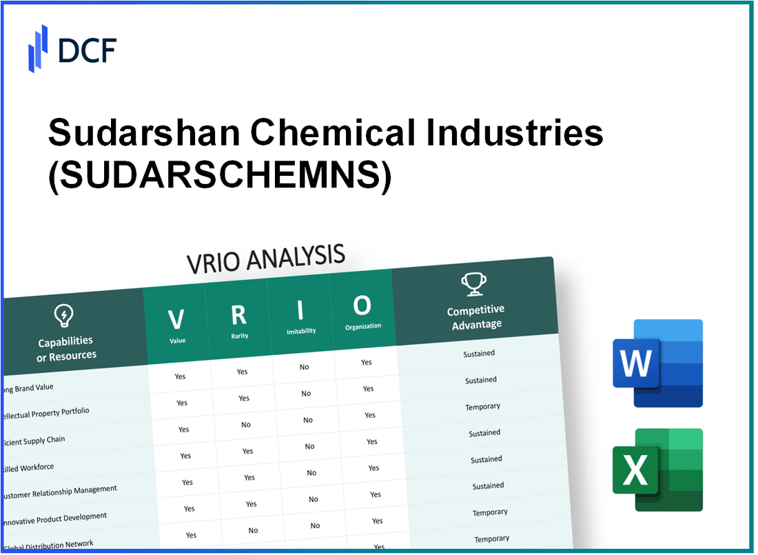 Sudarshan Chemical Industries Limited (SUDARSCHEM.NS): VRIO Analysis