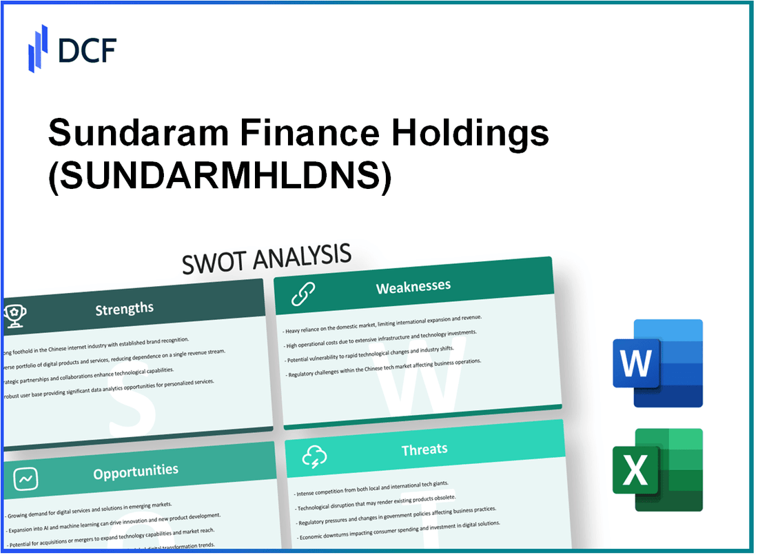 Sundaram Finance Holdings Limited (SUNDARMHLD.NS): SWOT Analysis