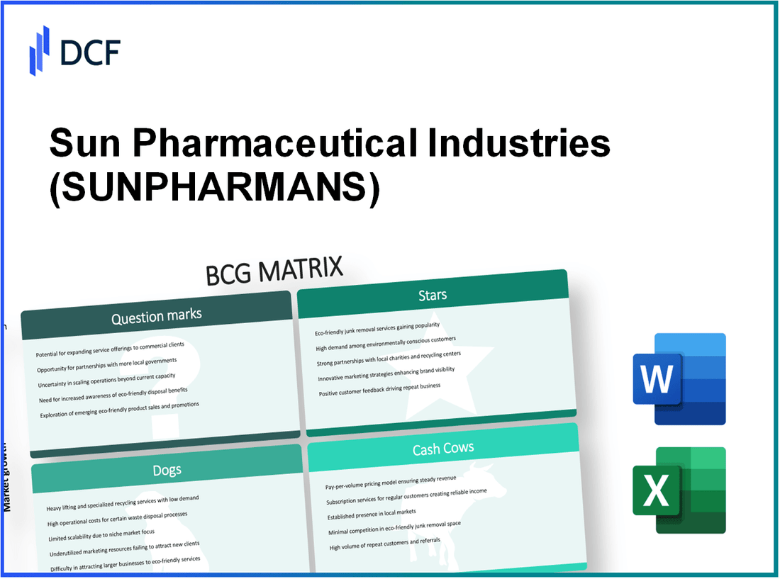 Sun Pharmaceutical Industries Limited (SUNPHARMA.NS): BCG Matrix