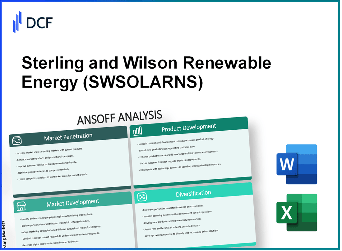 Sterling and Wilson Renewable Energy Limited (SWSOLAR.NS): Ansoff Matrix