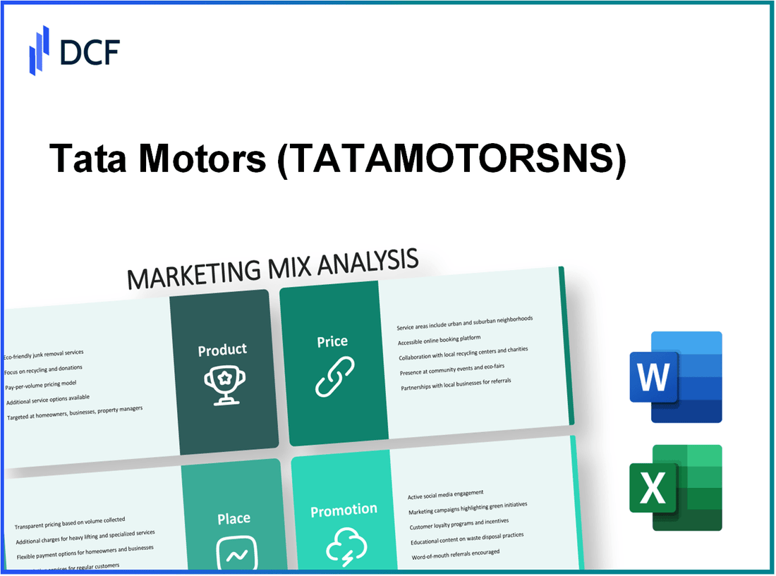 Tata Motors Limited (TATAMOTORS.NS): Marketing Mix Analysis