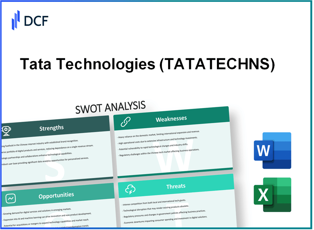 Tata Technologies Limited (TATATECH.NS): SWOT Analysis