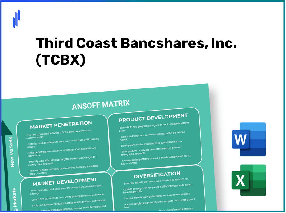 Third Coast Bancshares, Inc. (TCBX)Ansoff Matrix