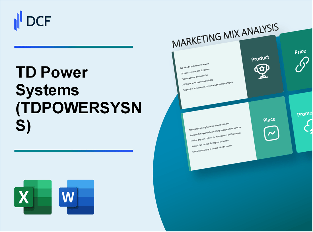 TD Power Systems Limited (TDPOWERSYS.NS): Marketing Mix Analysis