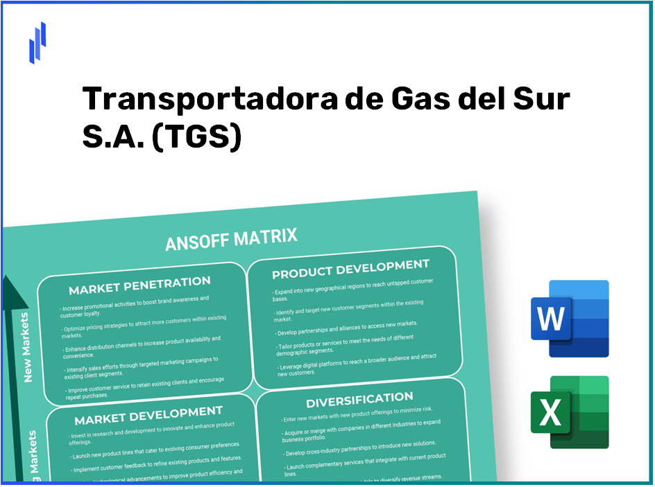 Transportadora de Gas del Sur S.A. (TGS)Ansoff Matrix