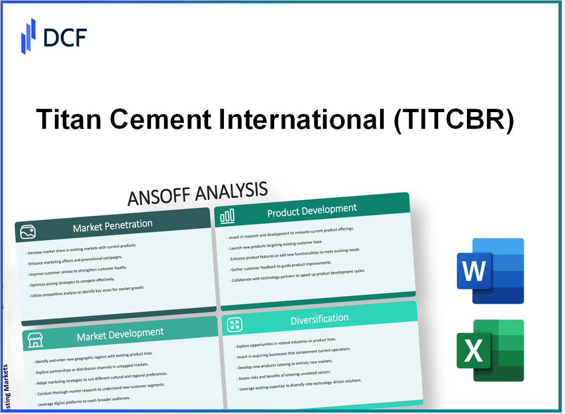 Titan Cement International S.A. (TITC.BR): Ansoff Matrix