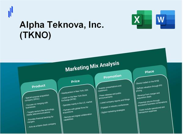 Marketing Mix Analysis of Alpha Teknova, Inc. (TKNO)