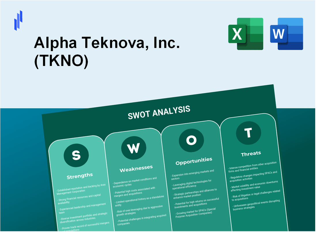 Alpha Teknova, Inc. (TKNO) SWOT Analysis