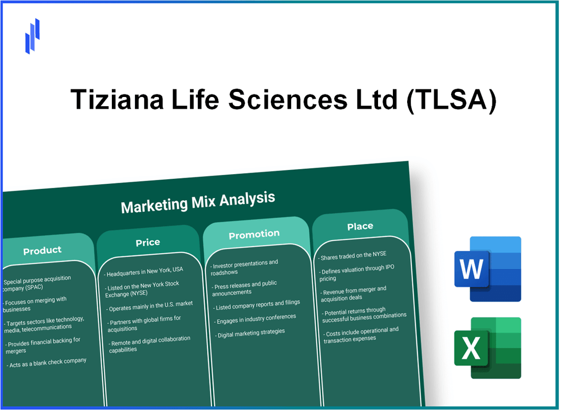 Marketing Mix Analysis of Tiziana Life Sciences Ltd (TLSA)