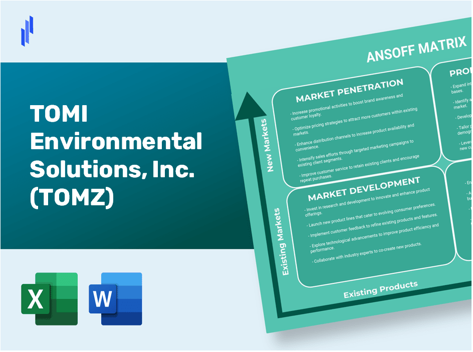 TOMI Environmental Solutions, Inc. (TOMZ) ANSOFF Matrix