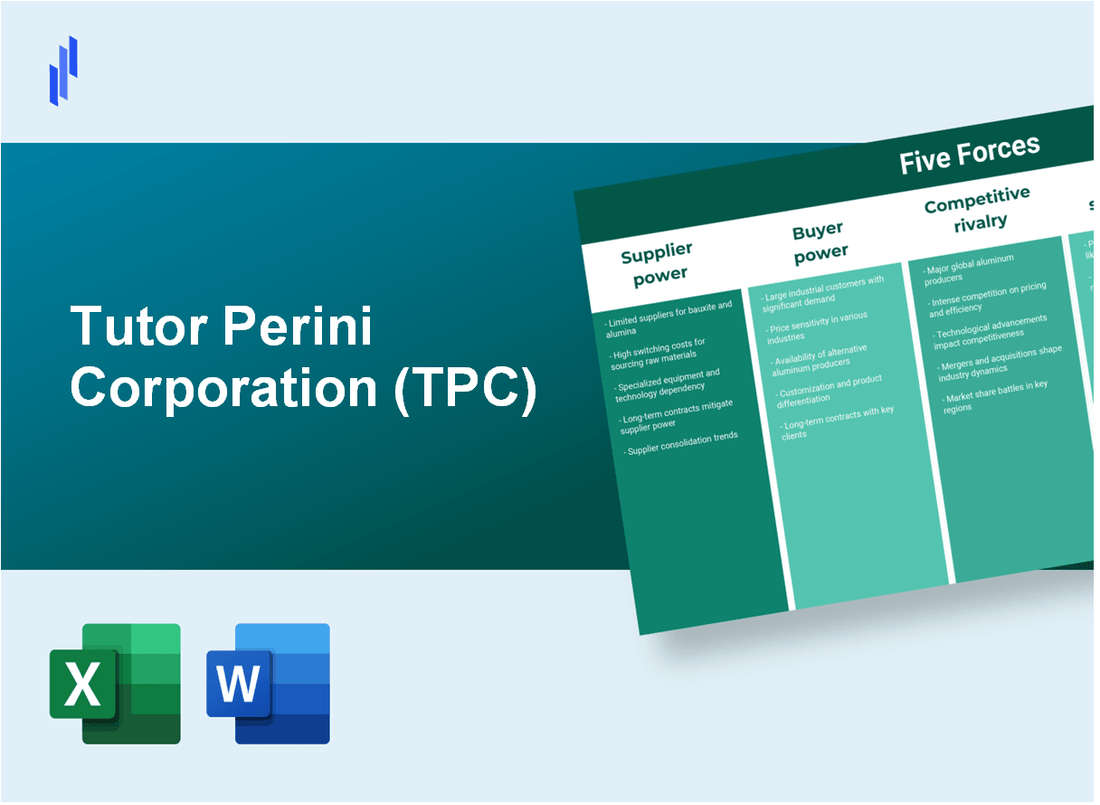 What are the Porter’s Five Forces of Tutor Perini Corporation (TPC)?