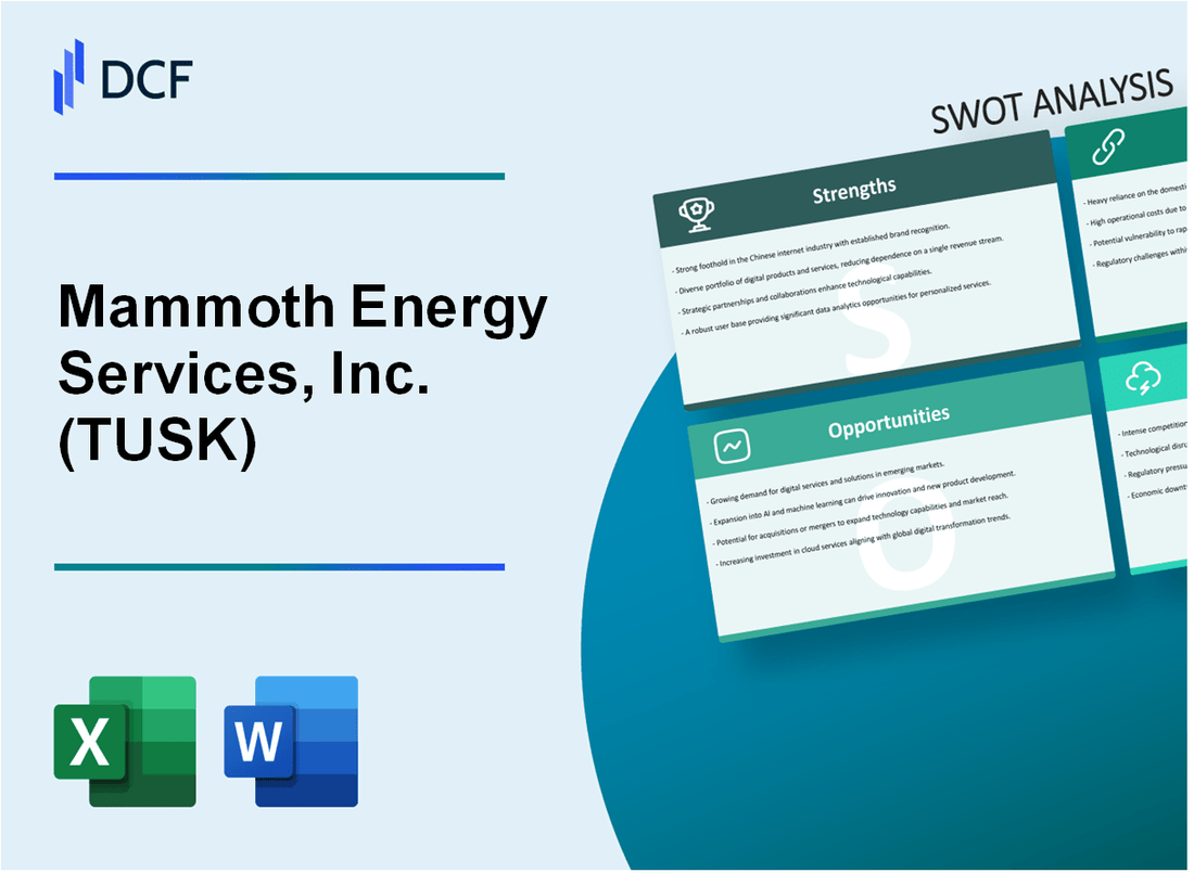 Mammoth Energy Services, Inc. (TUSK) SWOT Analysis