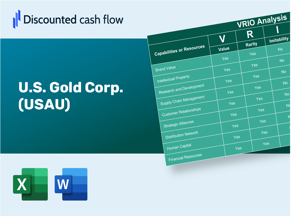 U.S. Gold Corp. (USAU): VRIO Analysis [10-2024 Updated]