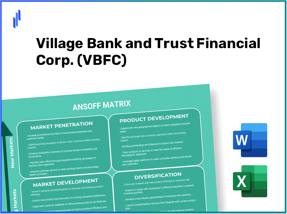 Village Bank and Trust Financial Corp. (VBFC) ANSOFF Matrix