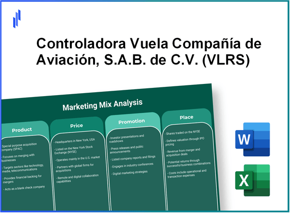 Marketing Mix Analysis of Controladora Vuela Compañía de Aviación, S.A.B. de C.V. (VLRS)