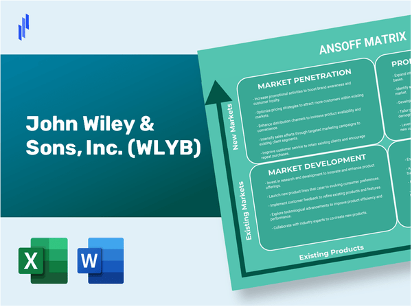 John Wiley & Sons, Inc. (WLYB)Ansoff Matrix