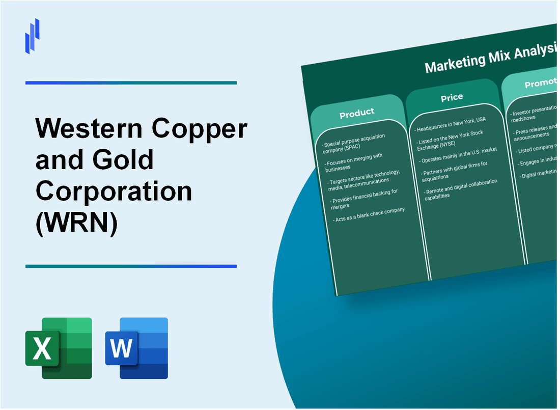 Marketing Mix Analysis of Western Copper and Gold Corporation (WRN)