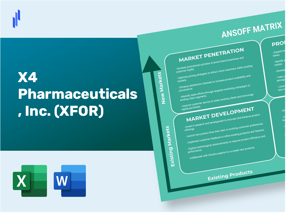 X4 Pharmaceuticals, Inc. (XFOR)Ansoff Matrix