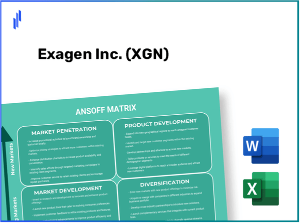 Exagen Inc. (XGN)Ansoff Matrix