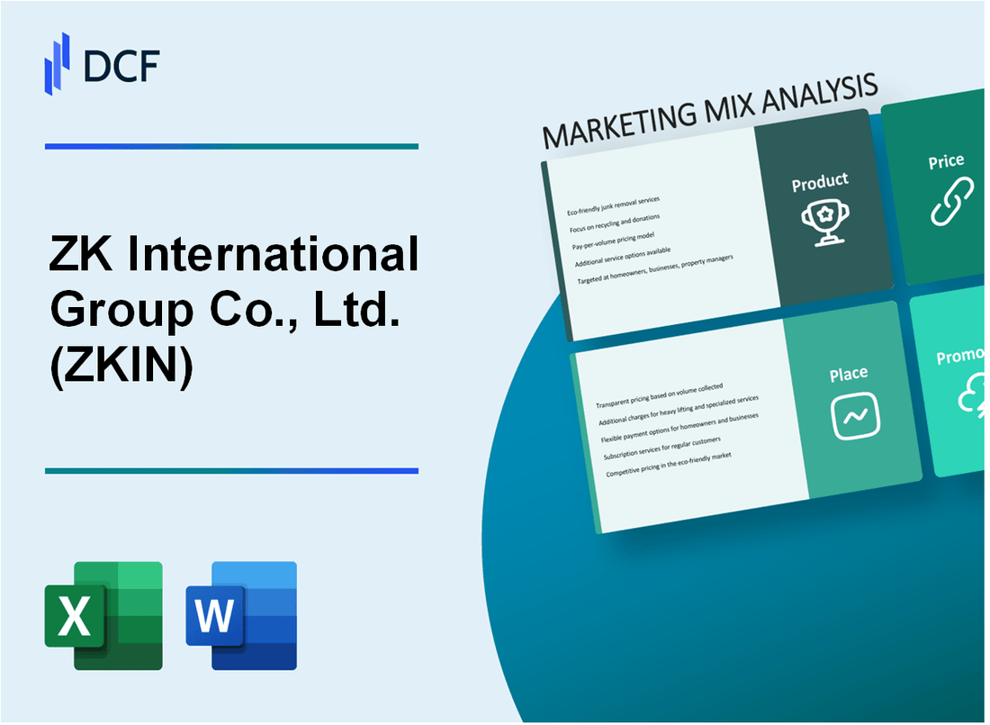 ZK International Group Co., Ltd. (ZKIN) Marketing Mix